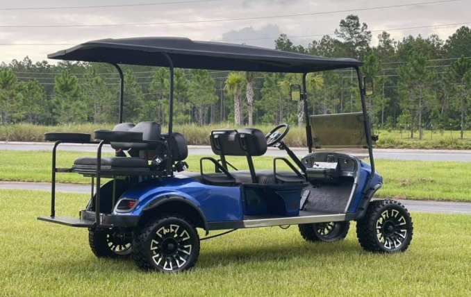 gallery/blue club car 6 passenger petrol 2